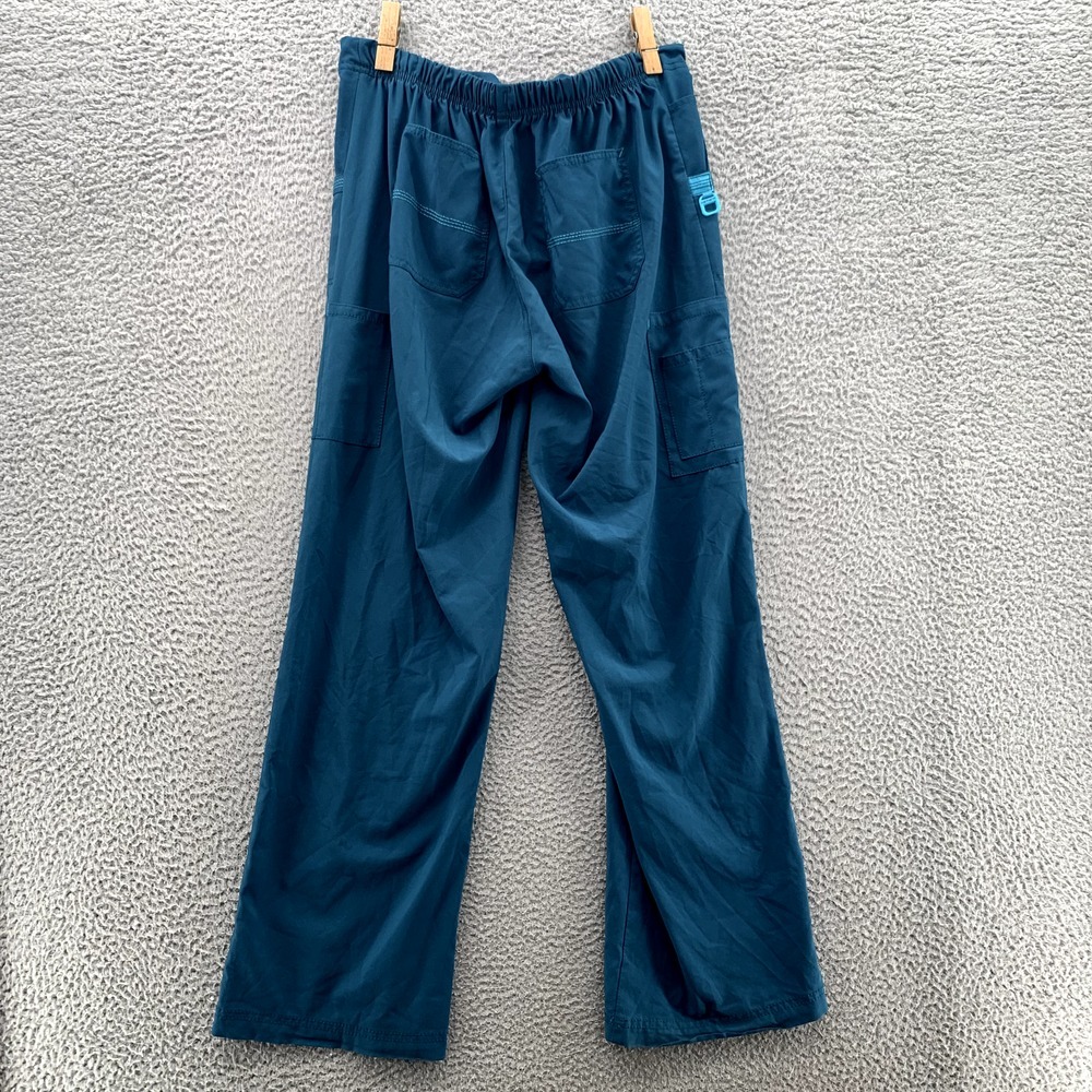 Women's Blue Drawstring Pants - Picture 9 of 12